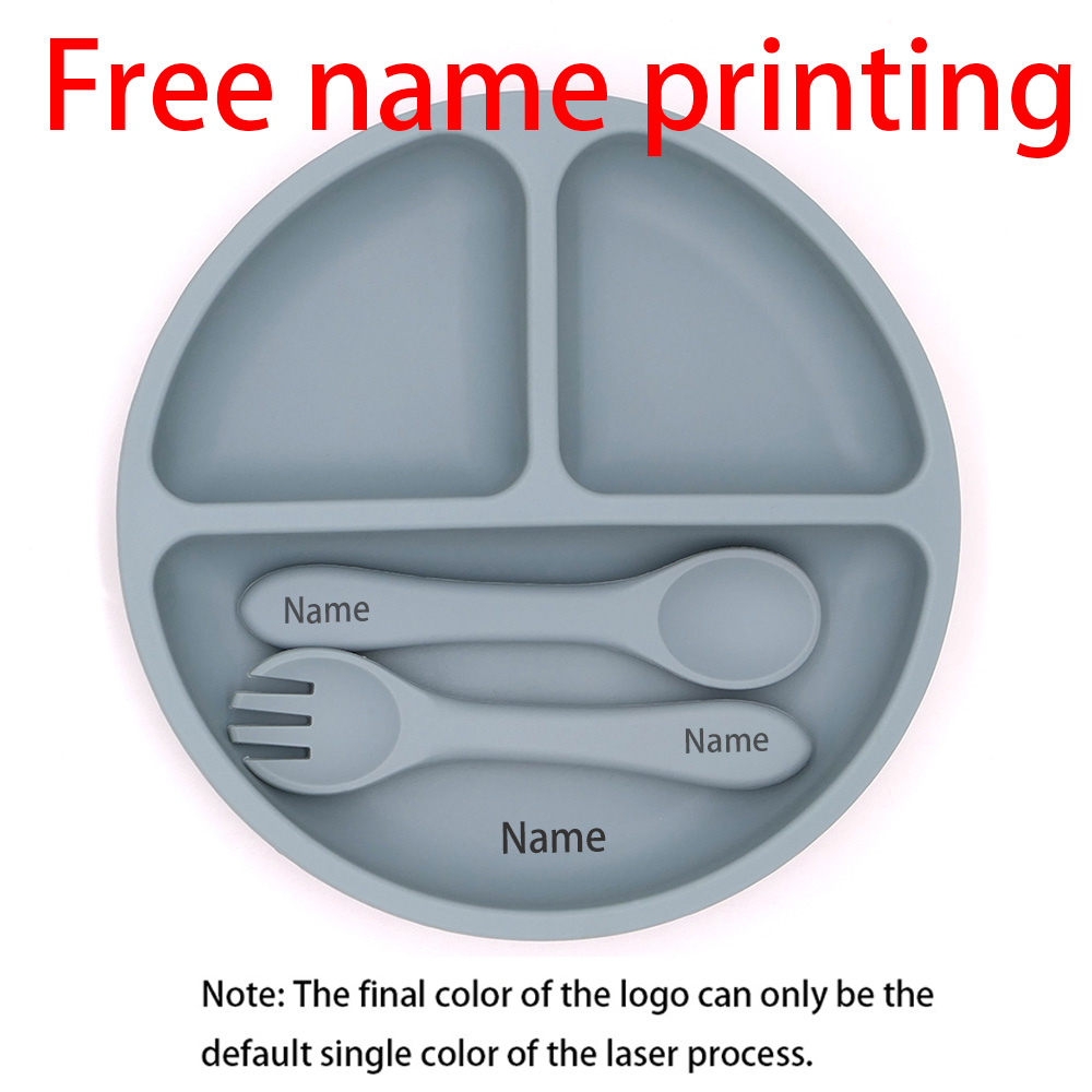 Baby Led Weaning Set - Free Name Printing Silicone Children's Tableware