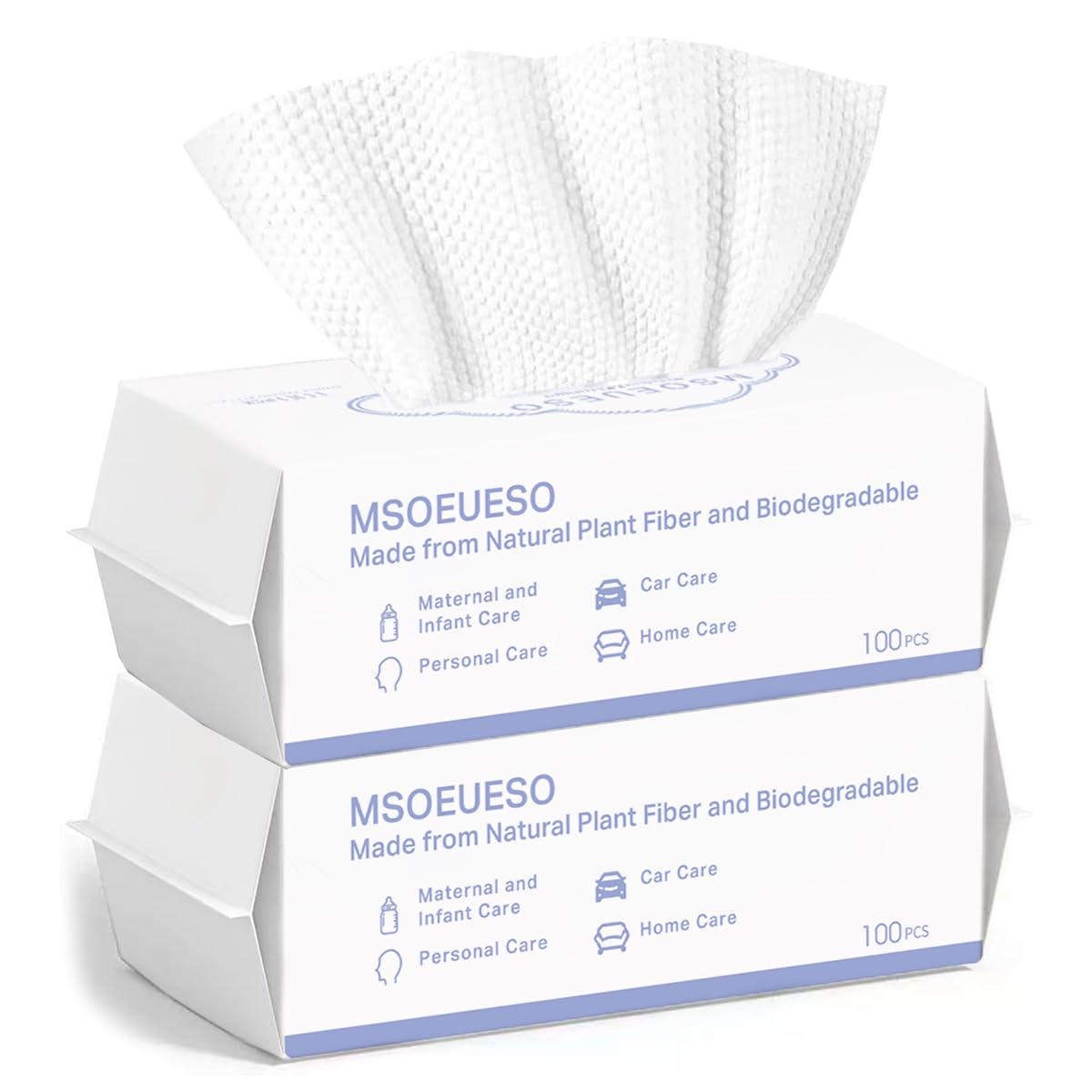 Baby Products For Dry Skin - Cotton Disposable Face Towel, 200 Count