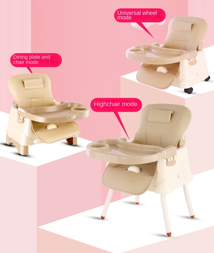 Multifunctional Adjustable Fol - Baby High Chair Booster บทวิจารณ์และราคา