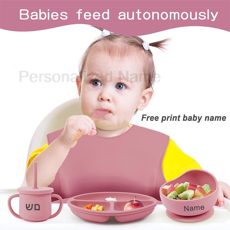 6Pcs Silicone Tableware For Ki - Baby Led Weaning Set บทวิจารณ์และราคา