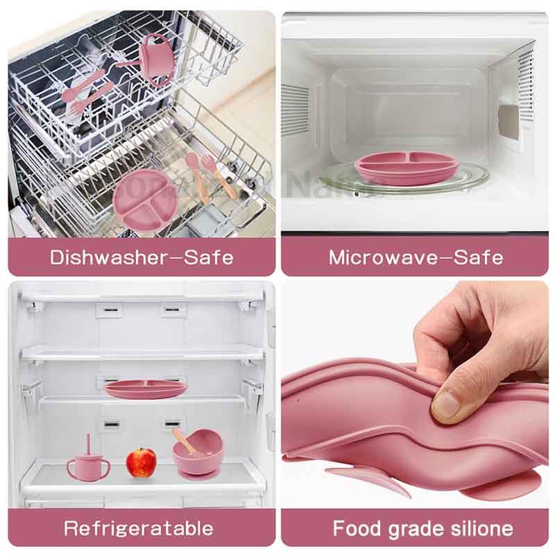 6Pcs Silicone Tableware For Ki - Baby Led Weaning Set บทวิจารณ์และราคา
