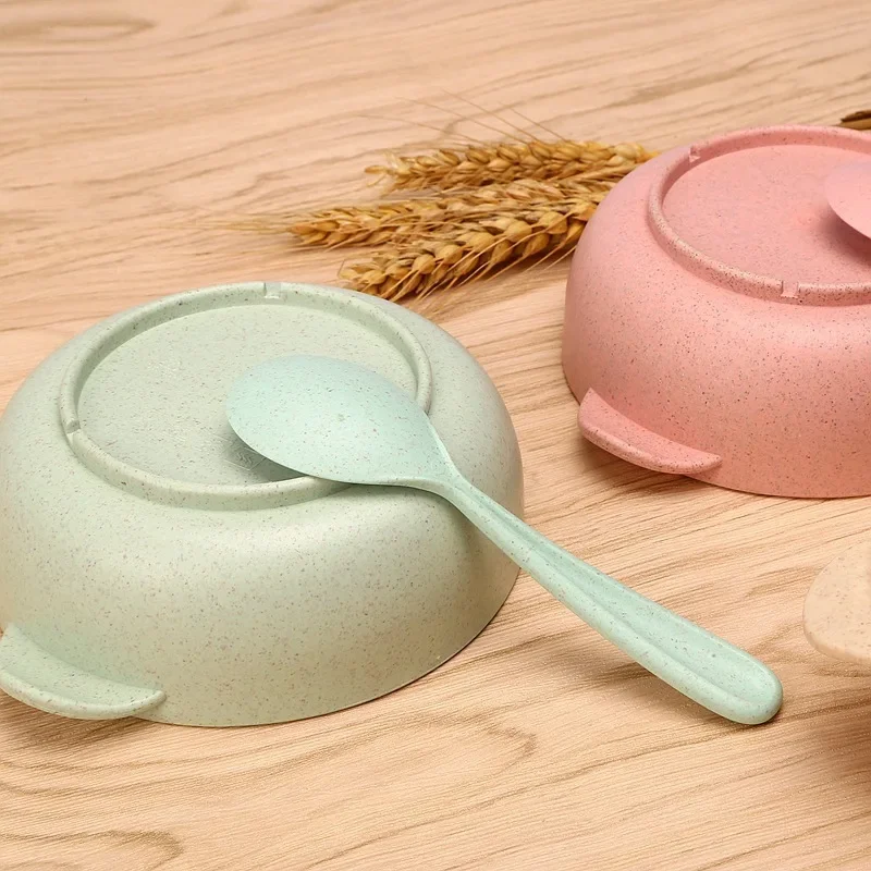 2pcs Wheat Straw Anti Drop Chi - Baby Led Weaning Set บทวิจารณ์และราคา