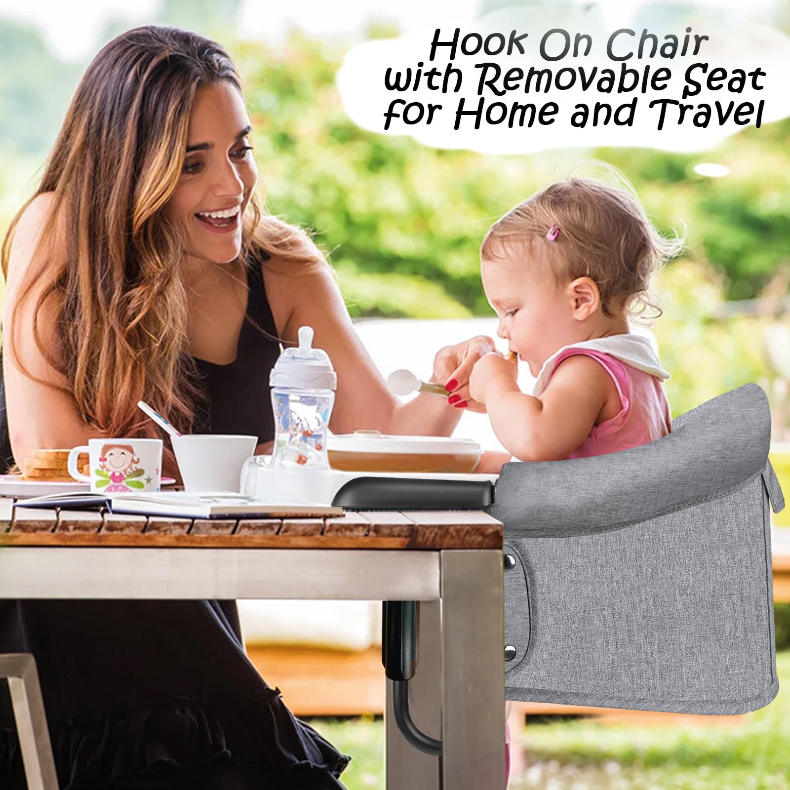 Hook-On Chair Fold-Flat Storag - Baby High Chair Booster บทวิจารณ์และราคา