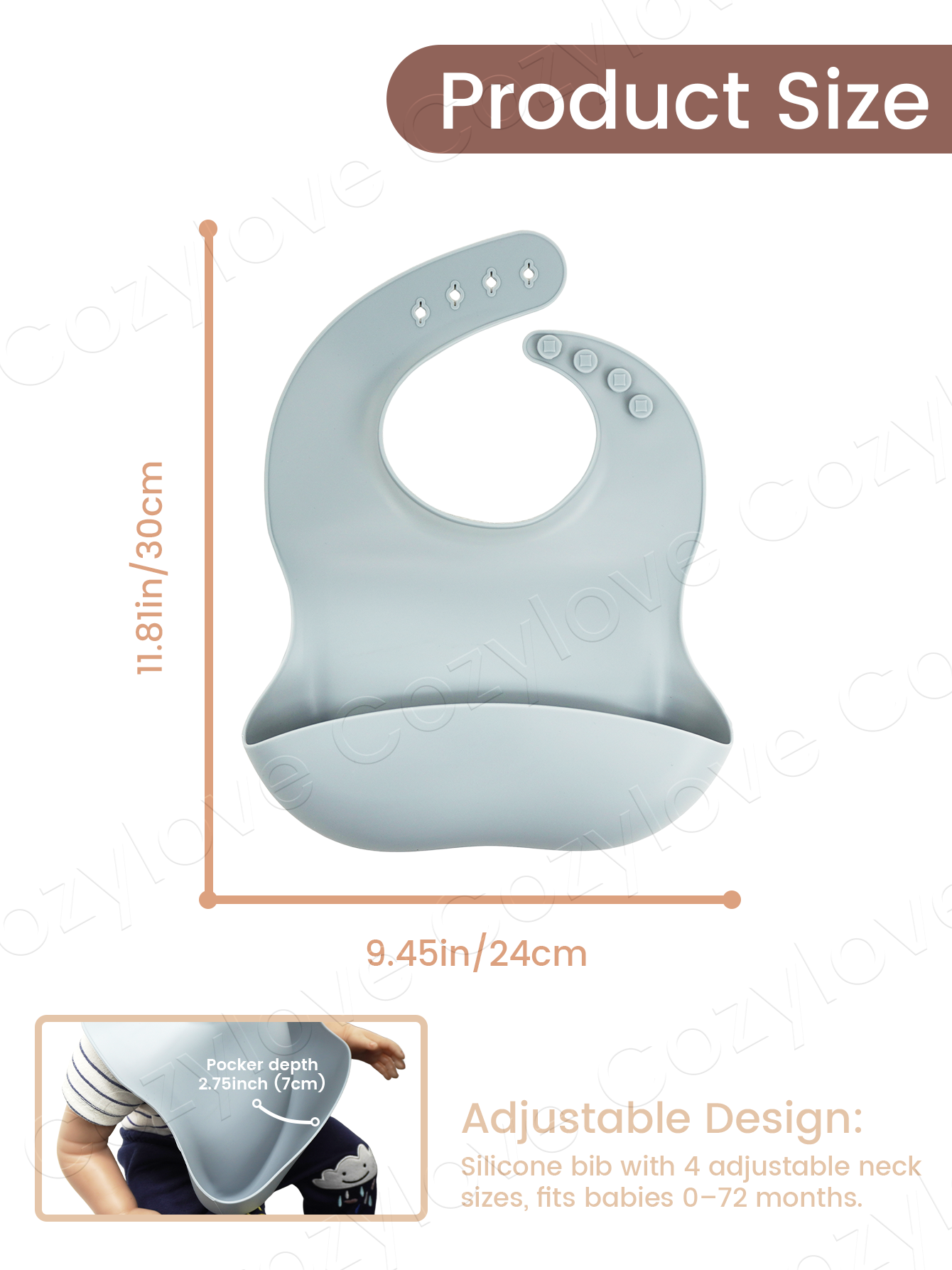 Waterproof Silicone Baby Feedi - Silicone Baby Bibs บทวิจารณ์และราคา