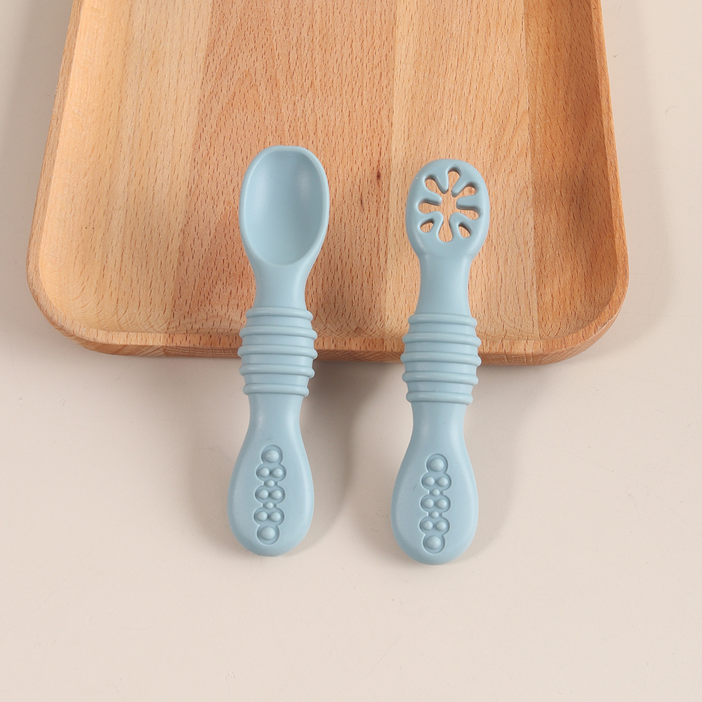 2PCS Silicone Baby Feeding Spo - Baby Led Weaning Set บทวิจารณ์และราคา
