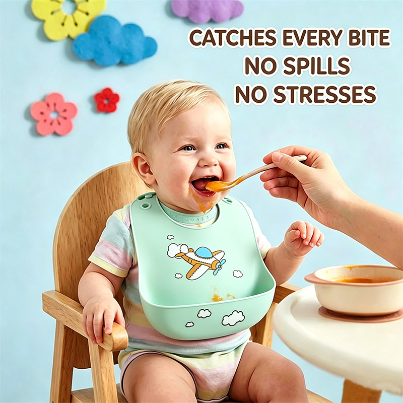 Silicone Baby Feeding Bib Wate - Silicone Baby Bibs บทวิจารณ์และราคา