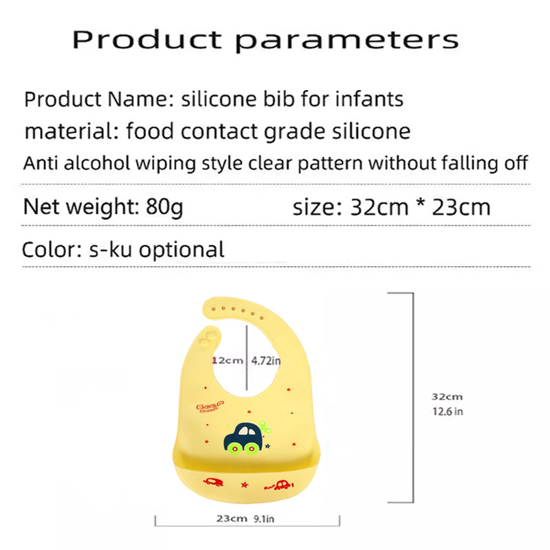 Silicone Baby Feeding Bib Wate - Silicone Baby Bibs บทวิจารณ์และราคา
