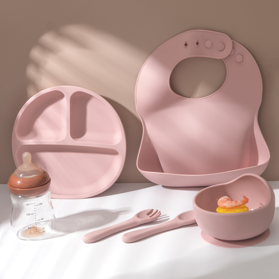 5Pcs Baby Silicone Feeding Set - Baby Led Weaning Set บทวิจารณ์และราคา