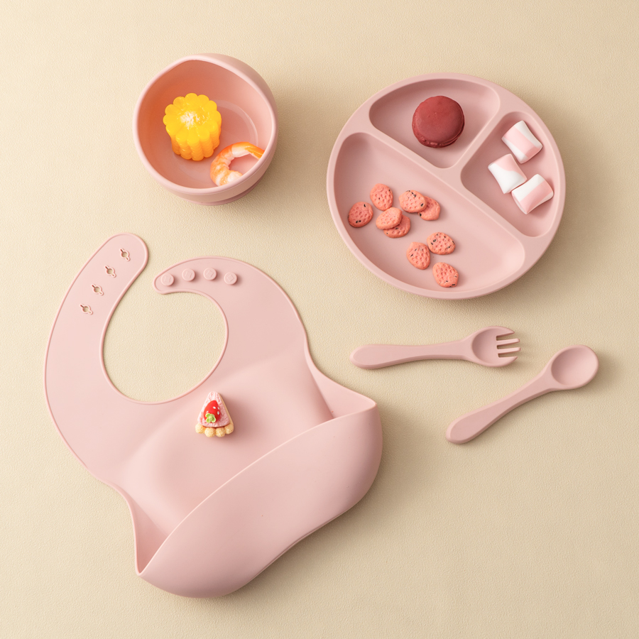 5Pcs Baby Silicone Feeding Set - Baby Led Weaning Set บทวิจารณ์และราคา