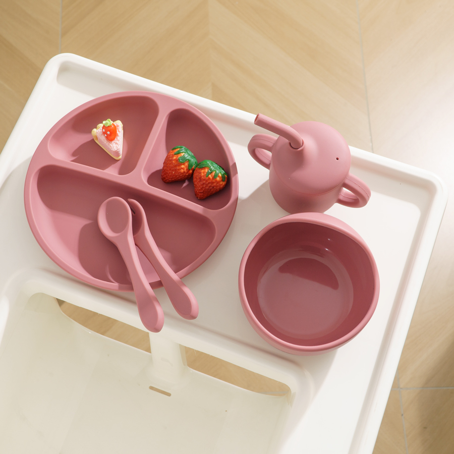 5PCS Baby Silicone Tableware S - Baby Led Weaning Set บทวิจารณ์และราคา