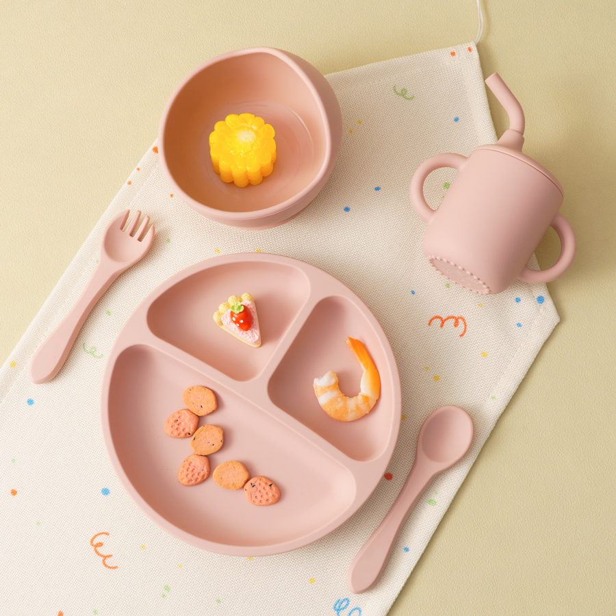 5PCS Baby Silicone Tableware S - Baby Led Weaning Set บทวิจารณ์และราคา