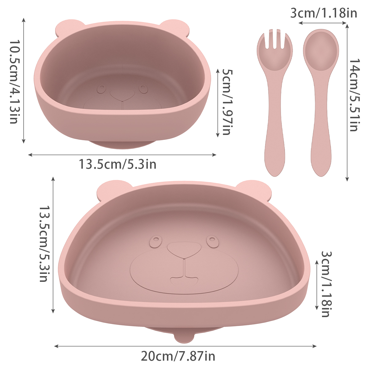 Baby Plate and Bowl Set with S - Baby Led Weaning Set บทวิจารณ์และราคา