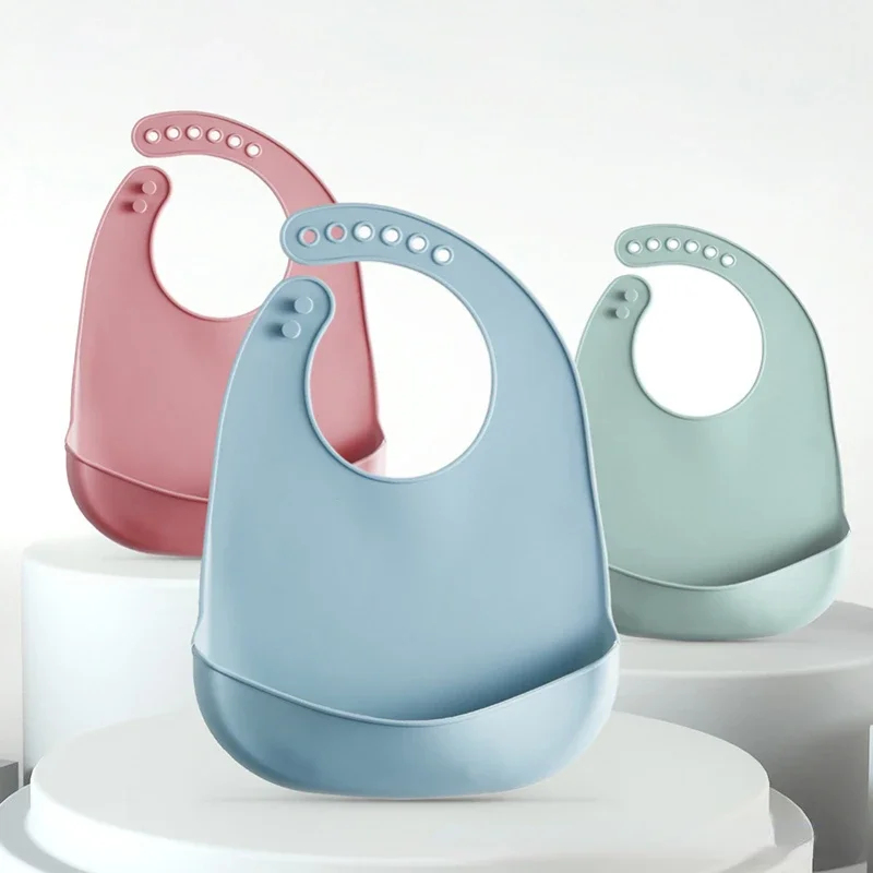 1-4Pcs Baby Bib Adjustable Wat - Silicone Baby Bibs บทวิจารณ์และราคา