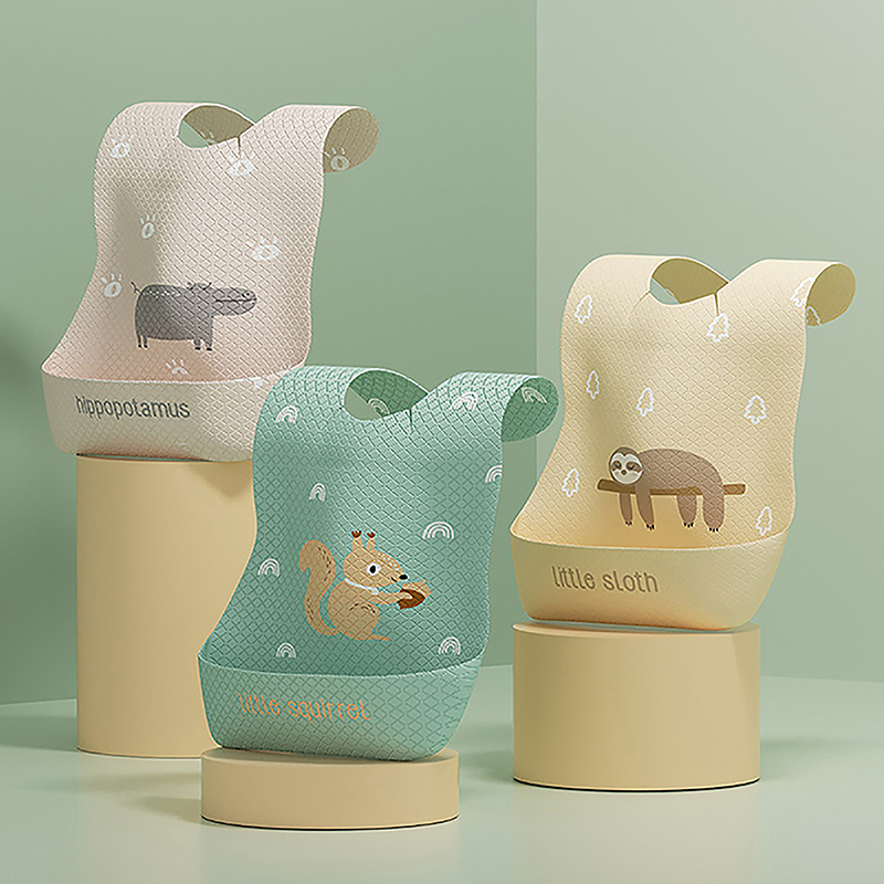 Waterproof Adjustable Food Fee - Silicone Baby Bibs บทวิจารณ์และราคา