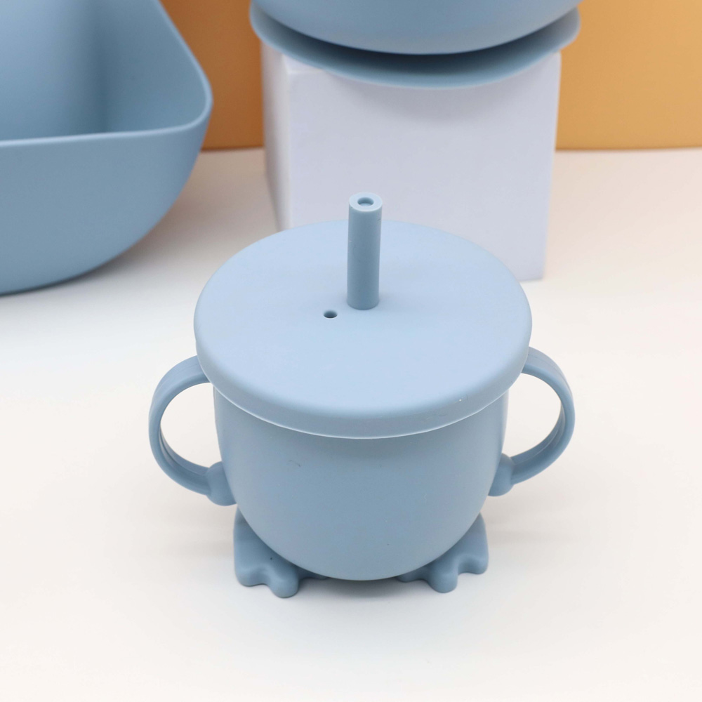 Hot baby food tableware set bi - Silicone Baby Bibs บทวิจารณ์และราคา
