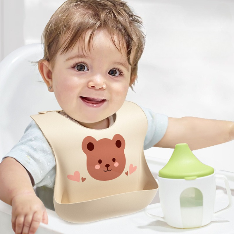 Waterproof Baby Bibs Soft Sili - Silicone Baby Bibs บทวิจารณ์และราคา