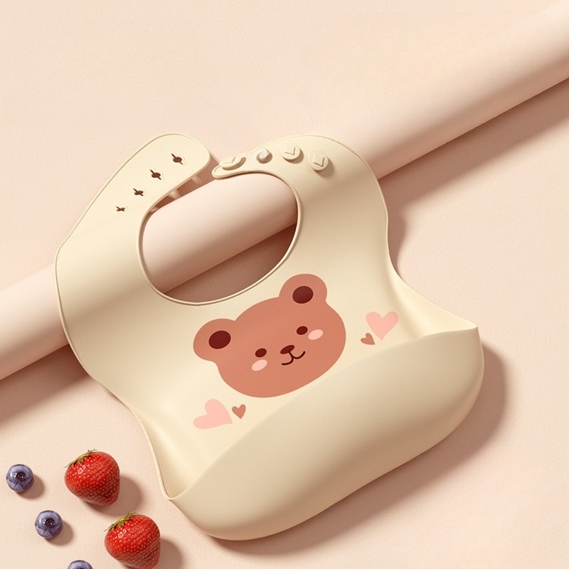 Waterproof Baby Bibs Soft Sili - Silicone Baby Bibs บทวิจารณ์และราคา
