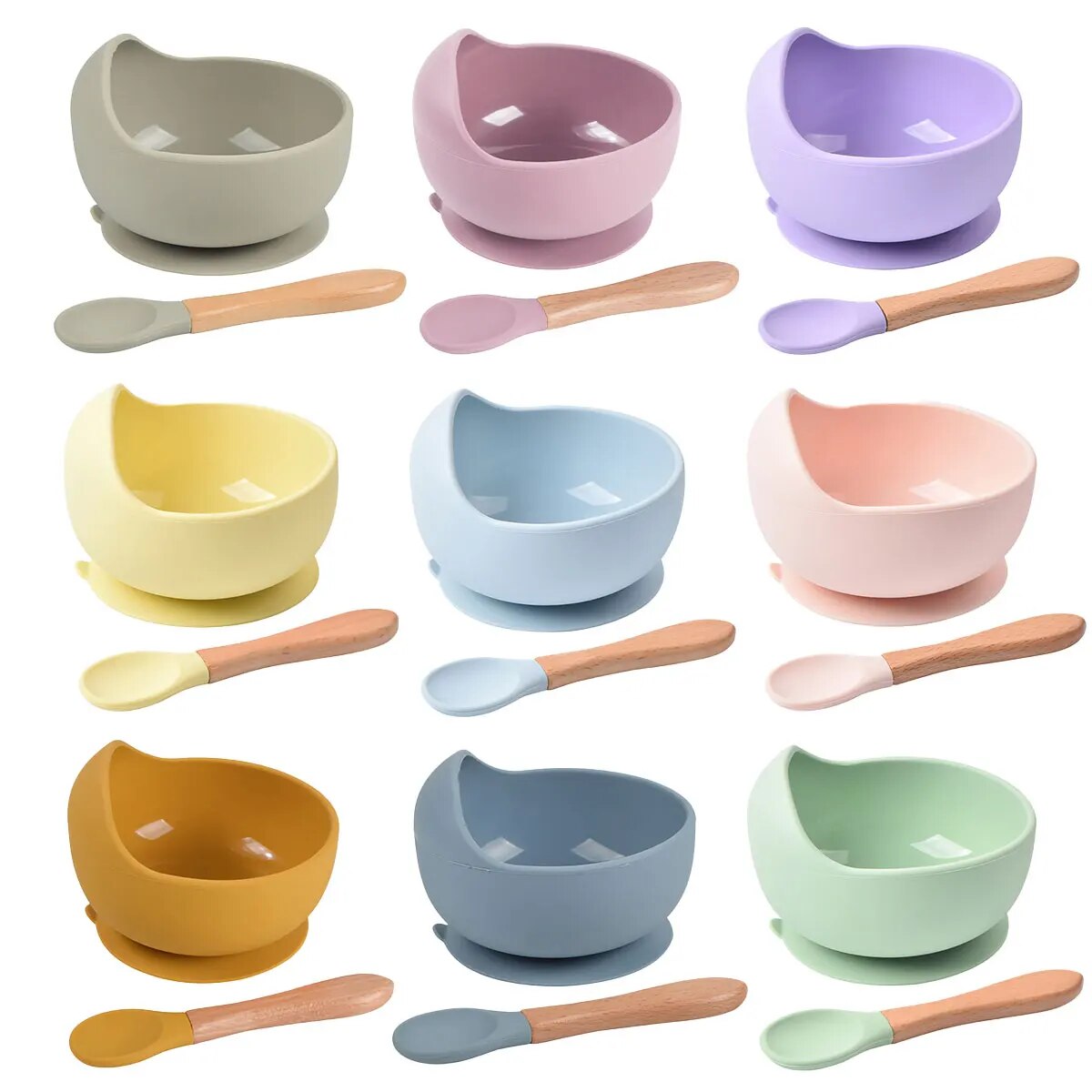 2PCS Silicone Baby Feeding Bow - Baby Led Weaning Set บทวิจารณ์และราคา