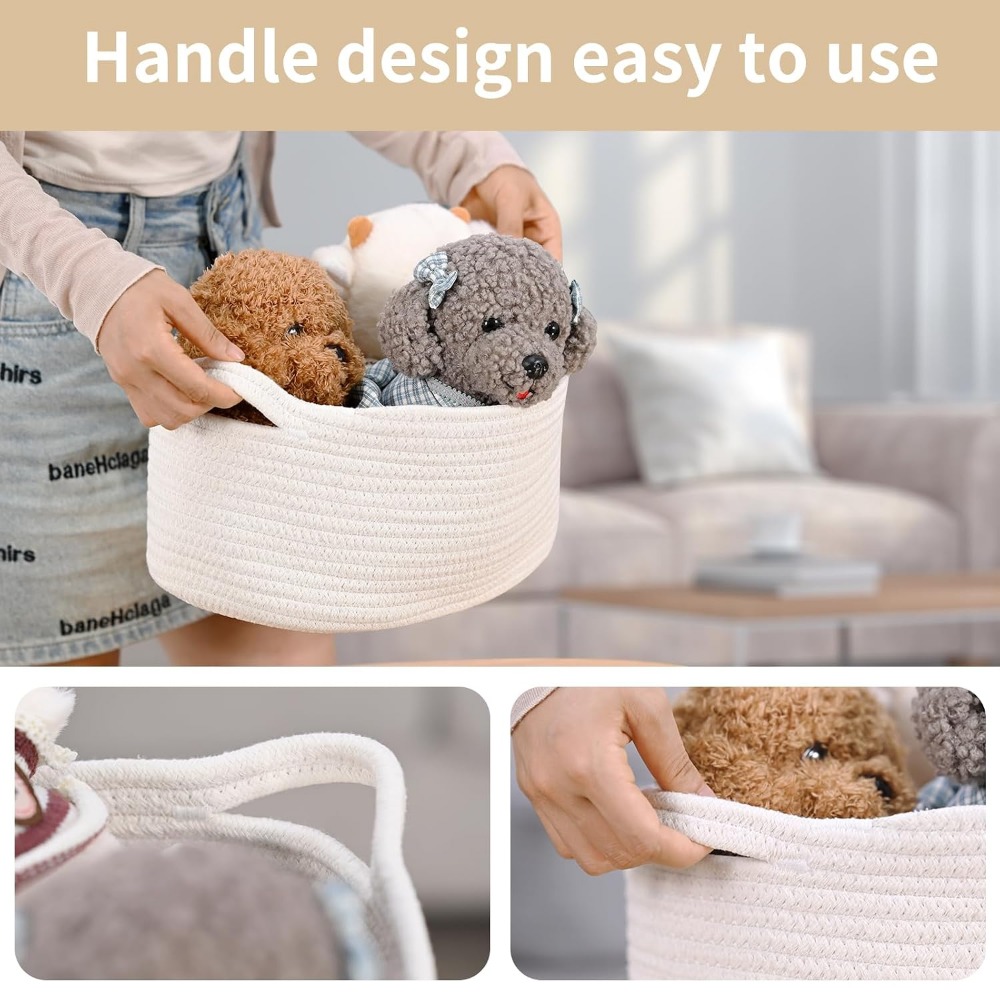 Medium Woven Cotton Rope Baske - Baby Products Gift Baskets บทวิจารณ์และราคา