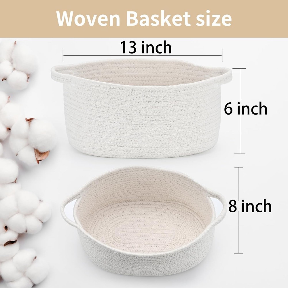 Medium Woven Cotton Rope Baske - Baby Products Gift Baskets บทวิจารณ์และราคา