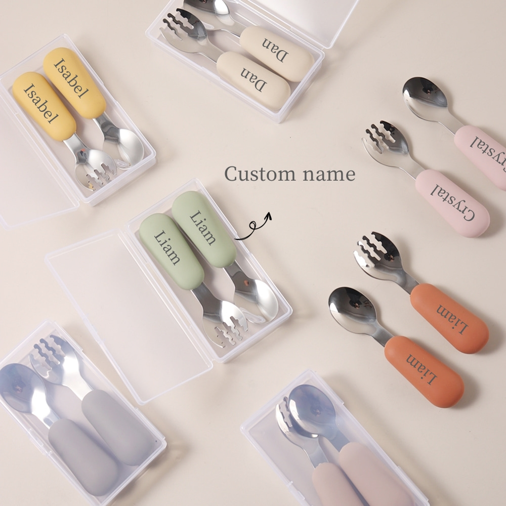 Personalized Baby Spoons and F - Baby Led Weaning Set บทวิจารณ์และราคา