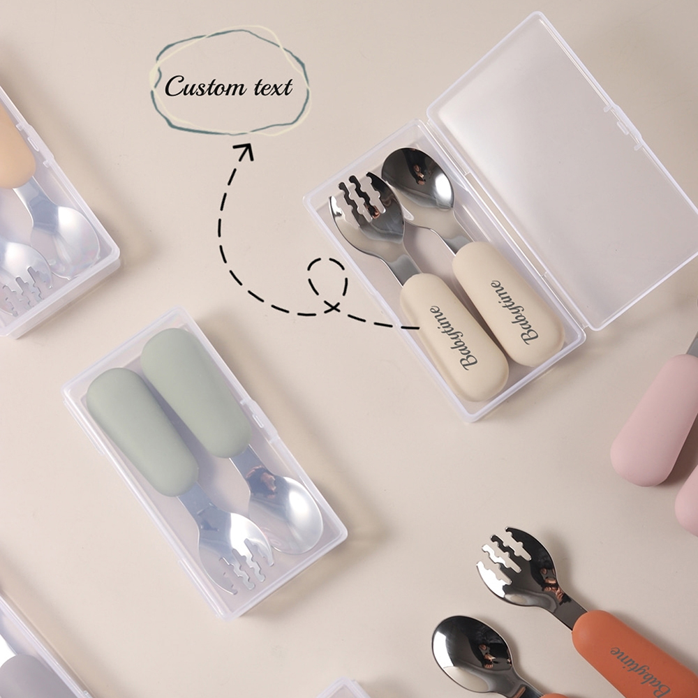 Personalized Baby Spoons and F - Baby Led Weaning Set บทวิจารณ์และราคา