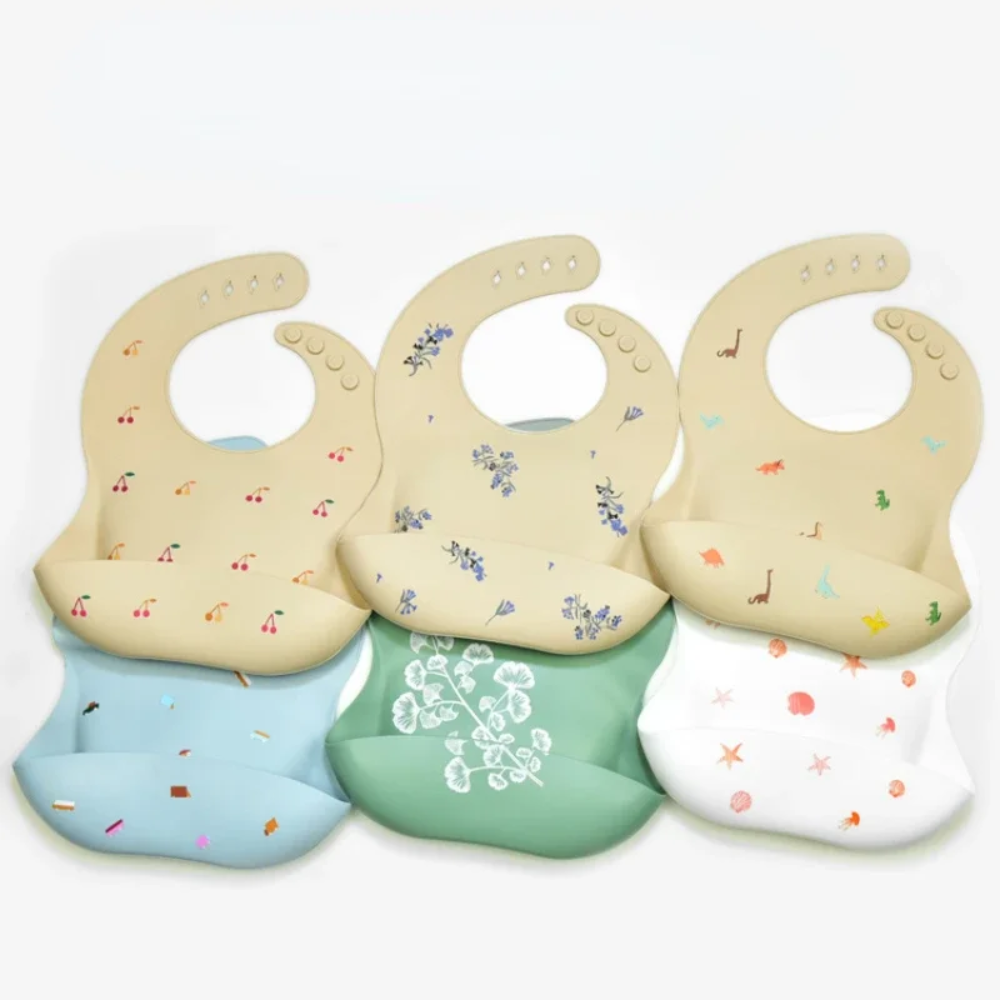 New Baby Bibs BPA Free Waterpr - Silicone Baby Bibs บทวิจารณ์และราคา